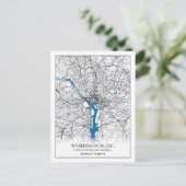 Postale Carte de la ville de voyage de Washington DC USA (Debout devant)