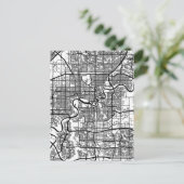 Postale Carte de la ville d'Edmonton Canada (Debout devant)