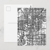 Postale Carte de la ville d'Edmonton Canada (Devant / Derrière)