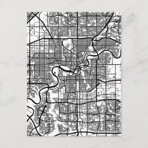 Postale Carte de la ville d'Edmonton Canada