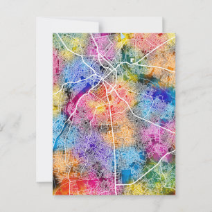 Postale Carte de la ville du Bénin