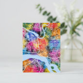 Postale Carte de la ville du Congo (Debout devant)