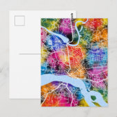 Postale Carte de la ville du Congo (Devant / Derrière)