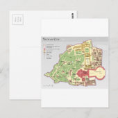 Postale Carte de la ville du Vatican (Devant / Derrière)