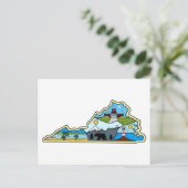 Postale Carte de la Virginie Chesapeake Charlottesville Ly (Debout devant)