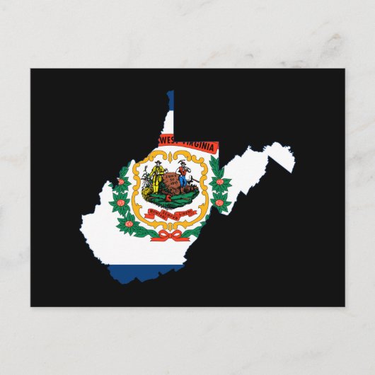 POSTALE CARTE DE LA VIRGINIE DE L'OUEST (Devant)