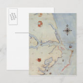 Postale Carte de la Virginie de Raleigh (Devant / Derrière)