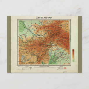 Postale Carte de l'Afghanistan (1912)
