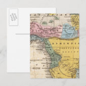 Postale Carte de l'Afrique (Devant / Derrière)