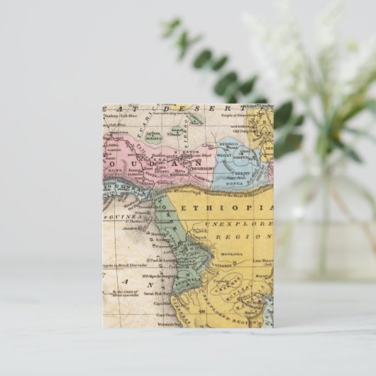 Postale Carte de l'Afrique (Debout devant)