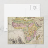 Postale Carte de l'Afrique (Devant / Derrière)