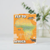 Postale Carte de l'Afrique (Debout devant)