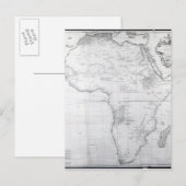 Postale Carte de l'Afrique (Devant / Derrière)