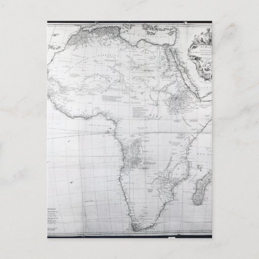 Postale Carte de l'Afrique (Devant)