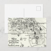 Postale Carte de l'Afrique | 1500 (Devant / Derrière)