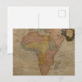 Postale Carte de l'Afrique | 1700 (Devant / Derrière)