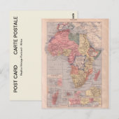Postale Carte de l'Afrique 1920 (Devant / Derrière)