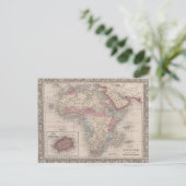 Postale Carte de l'Afrique avec Sainte-Hélène (Debout devant)