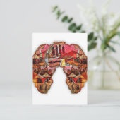 Postale Carte de l'Afrique : Célébrer la saison avec la cu (Debout devant)