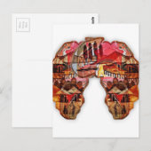 Postale Carte de l'Afrique : Célébrer la saison avec la cu (Devant / Derrière)