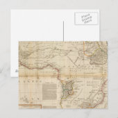 Postale Carte de l'Afrique composite (Devant / Derrière)