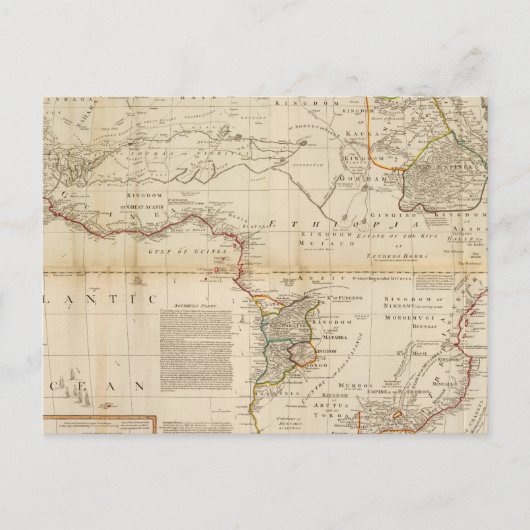 Postale Carte de l'Afrique composite (Devant)