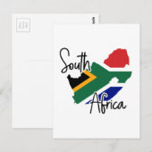 Postale Carte de l'Afrique du Sud (Devant / Derrière)