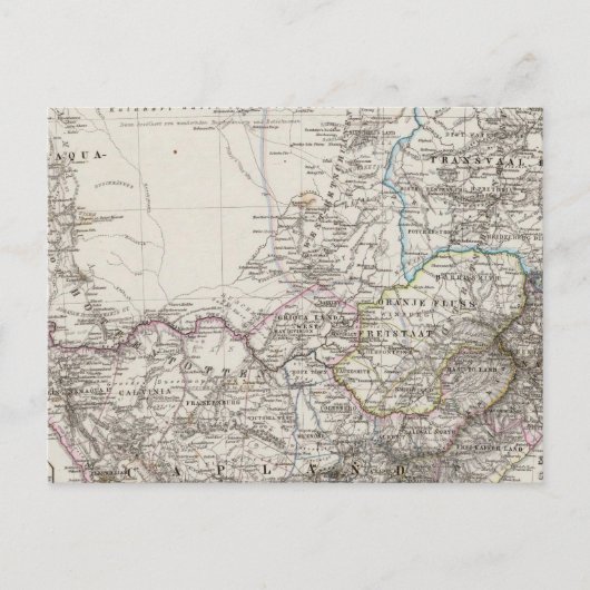 Postale Carte de l'Afrique du Sud (Devant)