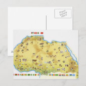 Postale Carte de l'Afrique du Sud 2 (Devant / Derrière)