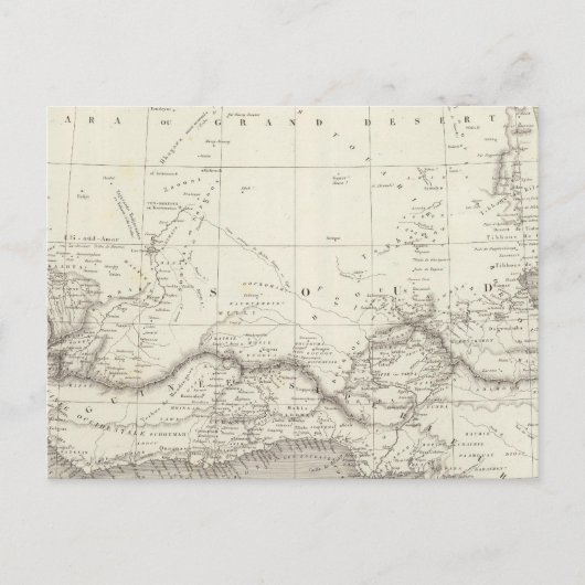 Postale Carte de l'Afrique occidentale (Devant)