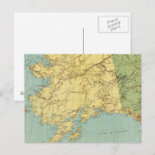 Postale Carte de l'Alaska de Rand McNally (Devant / Derrière)