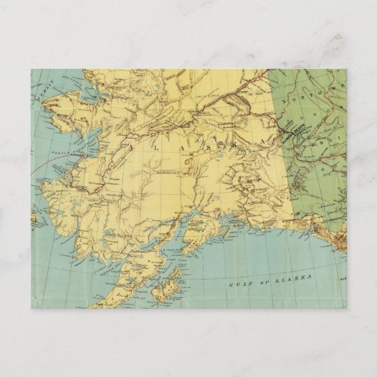 Postale Carte de l'Alaska de Rand McNally (Devant)