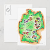 Postale Carte de l'Allemagne (Devant / Derrière)