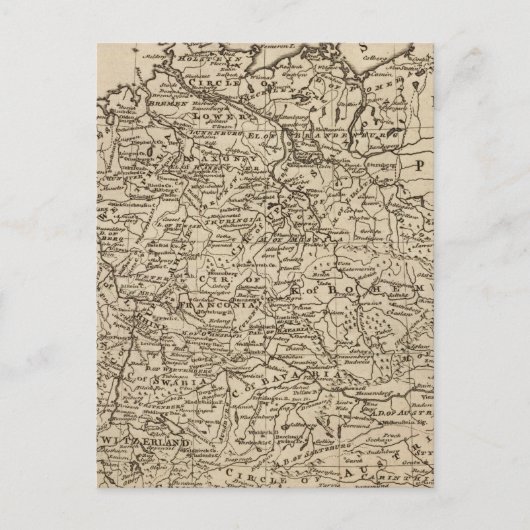 Postale Carte de l'Allemagne (Devant)