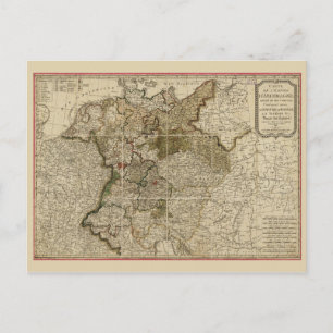 Postale Carte de l'Allemagne (1800)