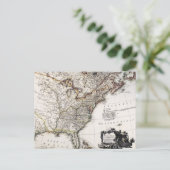 POSTALE CARTE DE L'AMÉRIQUE, 1809 (Debout devant)