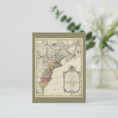 Postale Carte de l'Amérique coloniale par Matthaus Lotter  (Debout devant)