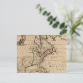 Postale Carte de l'Amérique du Nord 2 (Debout devant)
