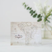 Postale Carte de l'Amérique du Sud (Debout devant)