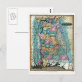 Postale Carte de l'Ancien Alabama 1826 (Devant / Derrière)