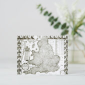 Postale Carte de l'Angleterre et du Pays de Galles, 1644 (Debout devant)