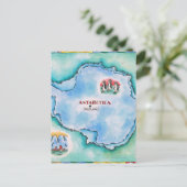 Postale Carte de l'Antarctique (Debout devant)