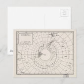 Postale Carte de l'Antarctique (1955) (Devant / Derrière)