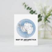 Postale Carte De L'Antarctique (Géographie) (Debout devant)