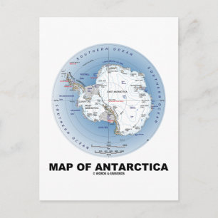 Postale Carte De L'Antarctique (Géographie)