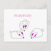 Postale Carte de lapins gonflés (Devant)