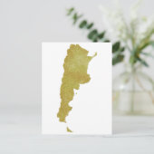 Postale Carte de l'Argentine dorée - Argentine Dorada (Debout devant)