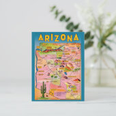 Postale Carte de l'Arizona (Debout devant)