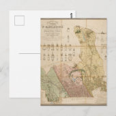 Postale Carte de l'arrondissement de St Marylebone (Londre (Devant / Derrière)