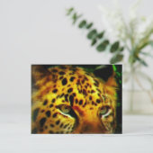 Postale Carte de l'art de la faune de la jungle au regard  (Debout devant)